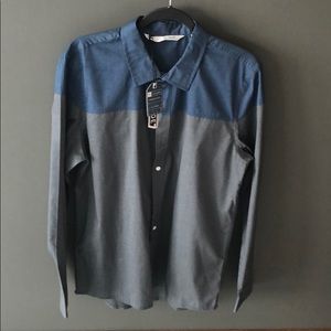 TRAVIS MATHEW Color-Block Brundick Shirt Size L